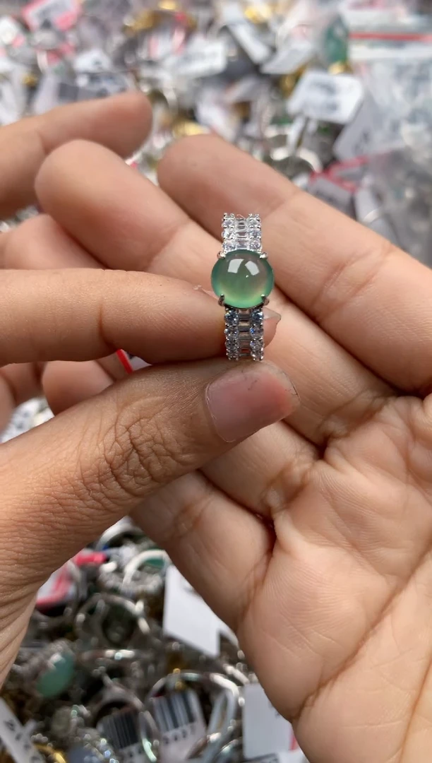 银S925镶嵌戒指翡翠?****.11-11-11----6