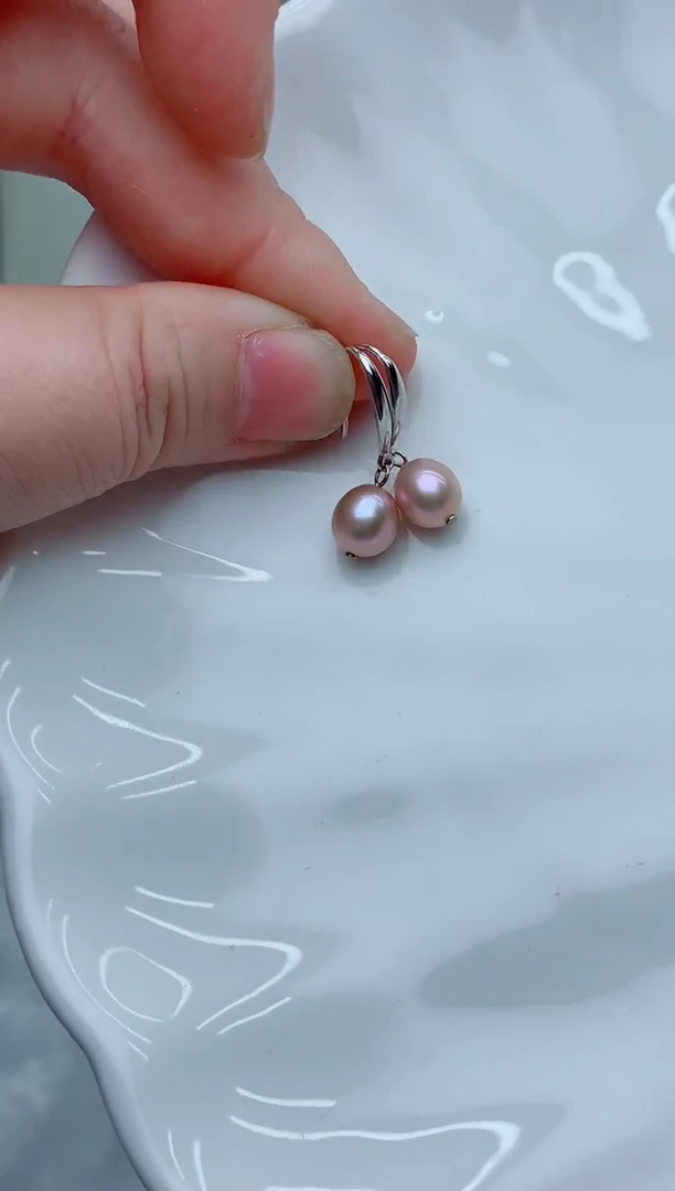 未镶嵌耳饰淡水珍珠多样性发其一【非无瑕】