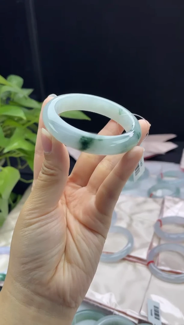 未镶嵌31#定制翡翠天然A货翡翠手镯51-52圈口