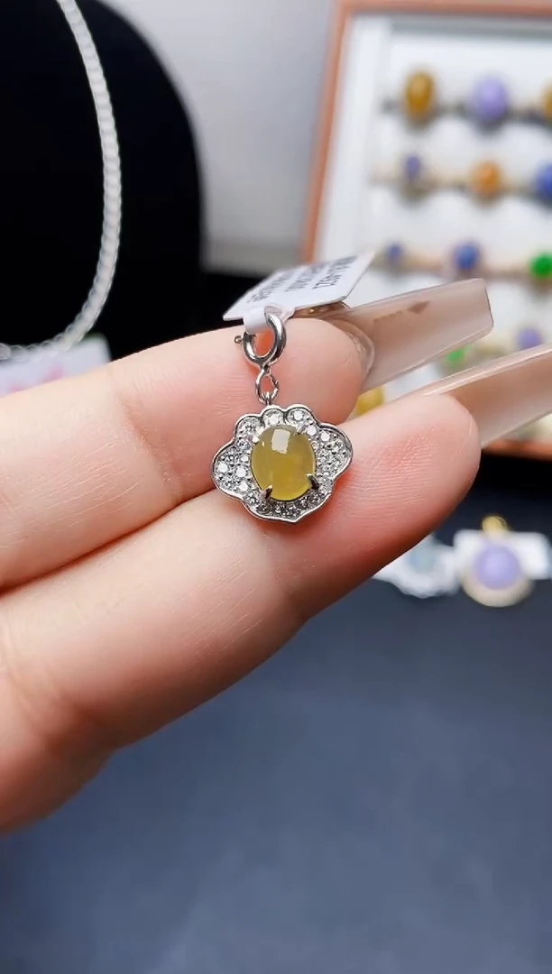 银S925镶嵌戒指翡翠0063