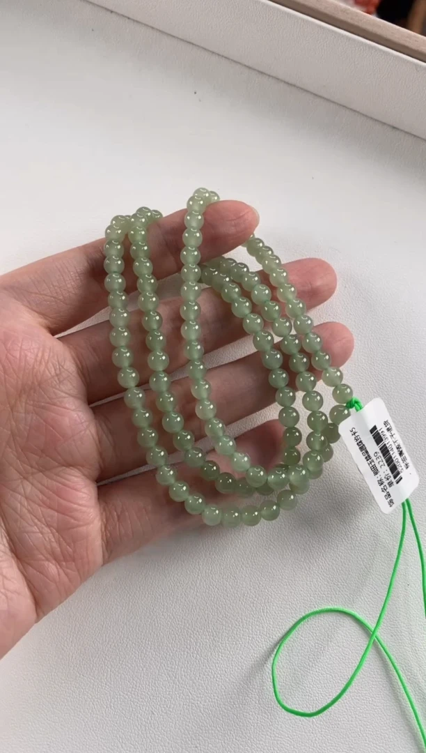 【闪购商品】和田玉颈饰未镶嵌圆珠珠串