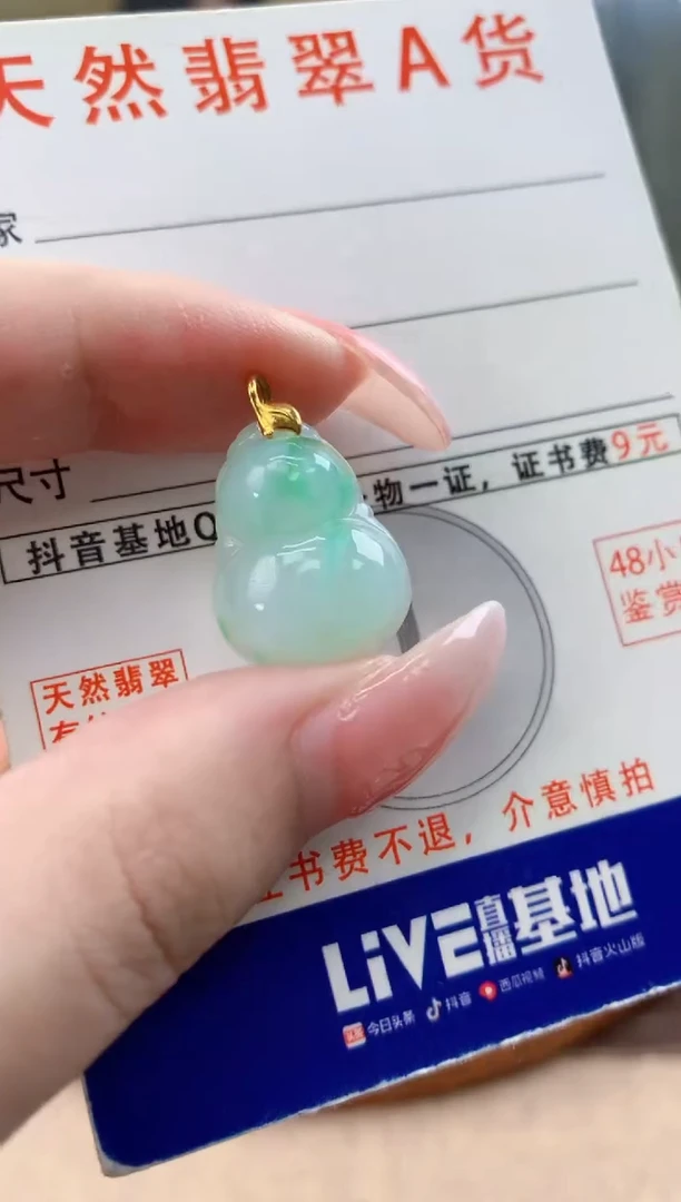 颈饰未镶嵌翡翠天然A货翡翠挂件