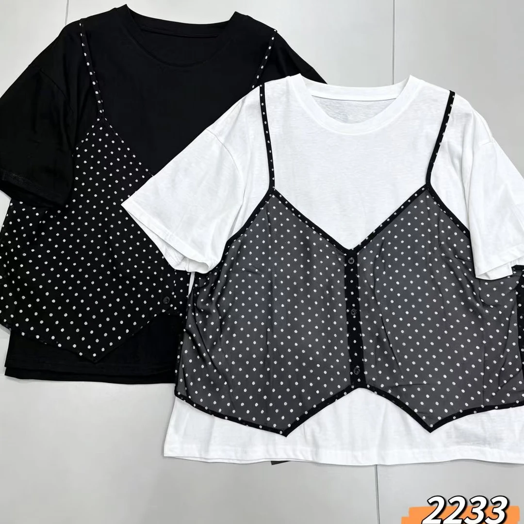 花花推荐 SJ#2233 FL 日系休闲服-假两件上衣06-12