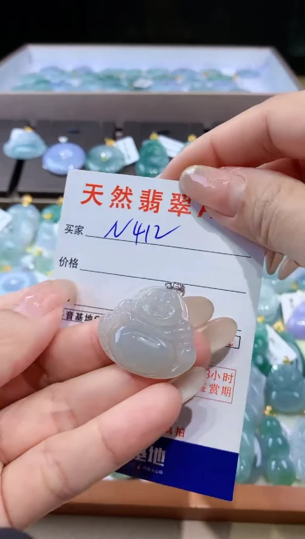 颈饰未镶嵌翡翠天然翡翠A货挂件