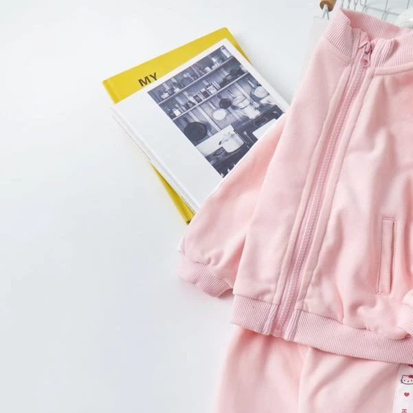 【SP0140】樱花粉漫新秋儿童女宝甜美套装小诺