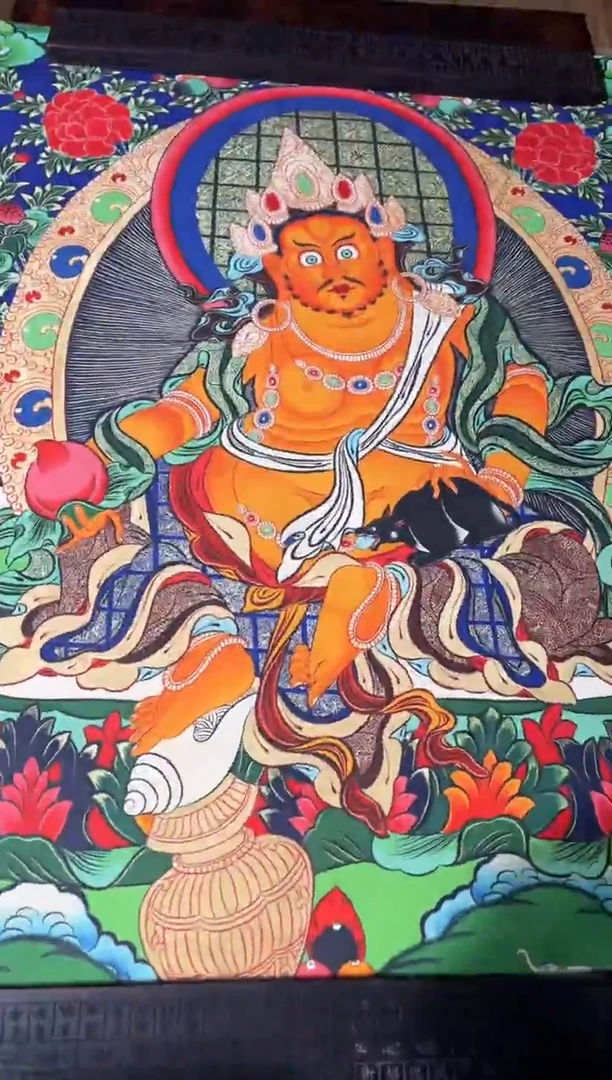 卷轴画菊菊唐卡tk