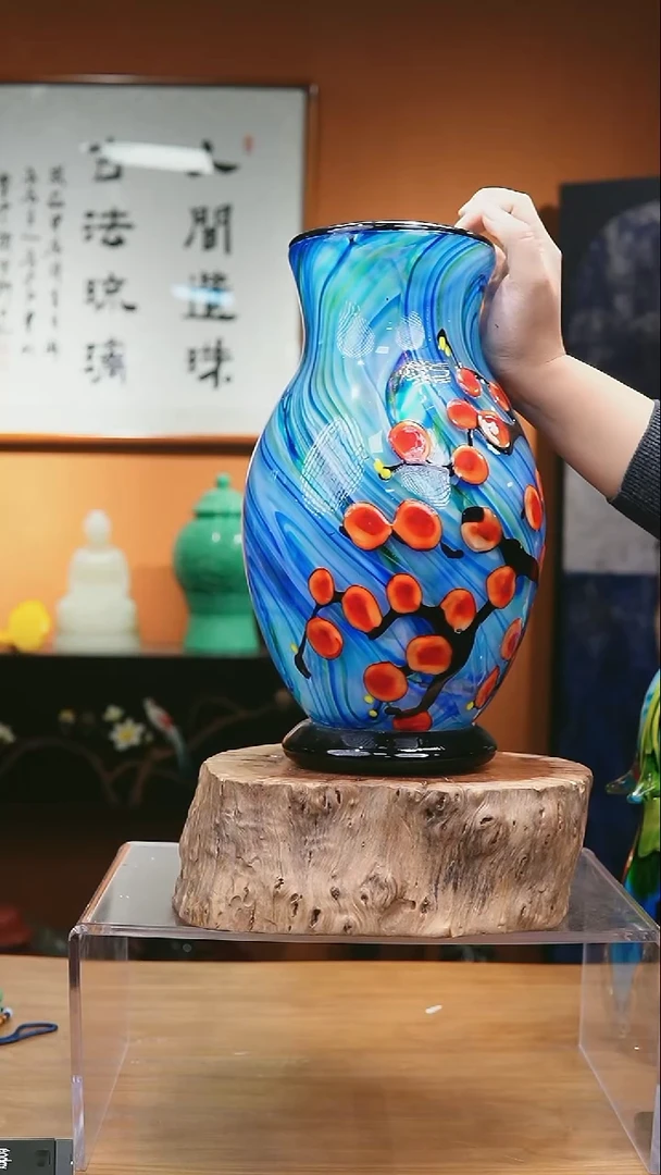 手工艺品琉璃梅花开满南山