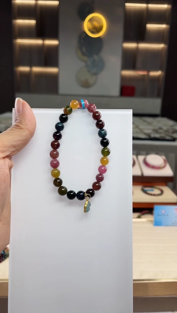 单圈手串未镶嵌碧玺（多样性发一条）Q