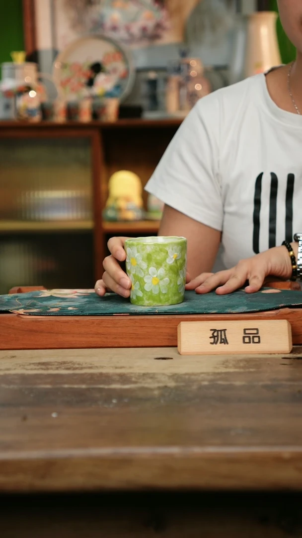 杯景德镇纯手工釉下彩精品茶具水杯