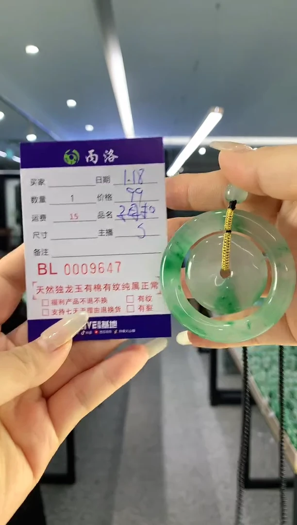 【闪购商品】石英质玉吊坠未镶嵌9647