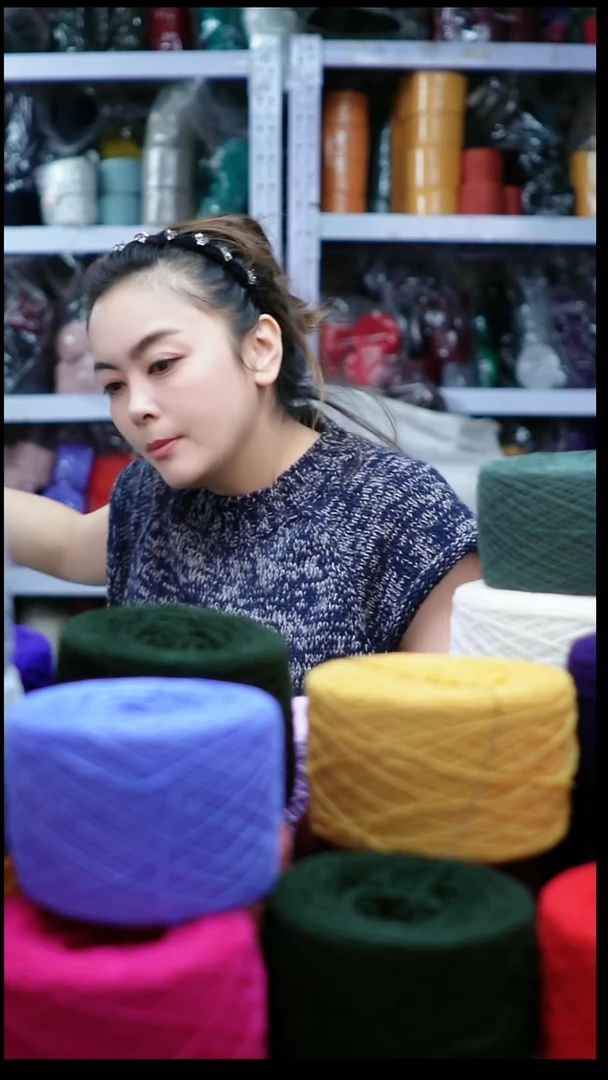 羊绒欢姐手编线D856