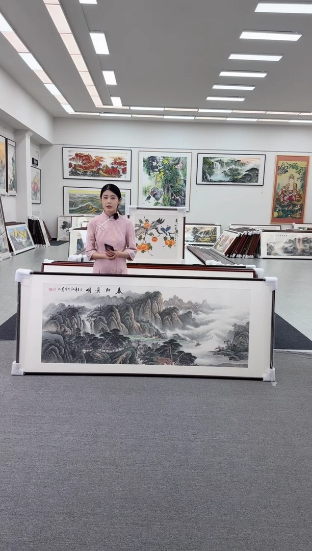 国画Y****6手绘 春和景明  219*88