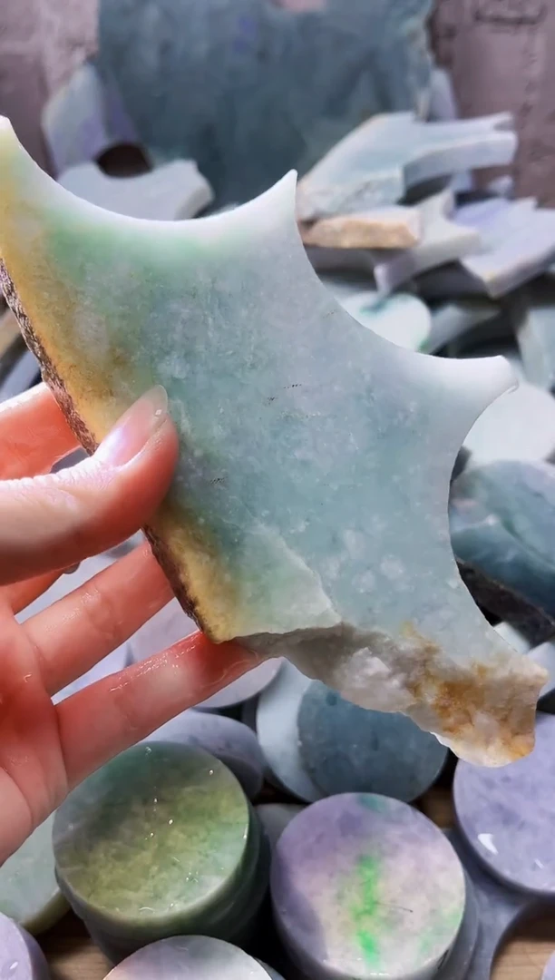 裸石翡翠天然翡翠A货048