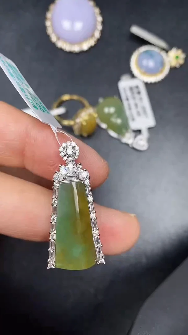 银S925镶嵌戒指翡翠6200