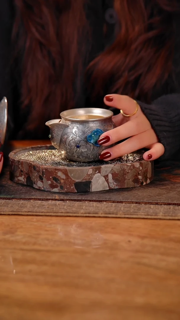 盛唐工坊 足银999 手工泡茶壶