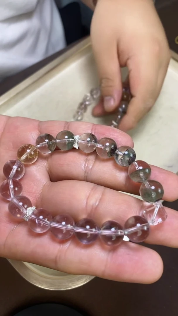 未镶嵌手链水晶绿幽灵多样性发一499