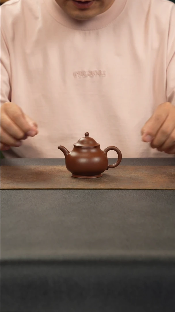 茶壶紫砂潘壶 紫泥