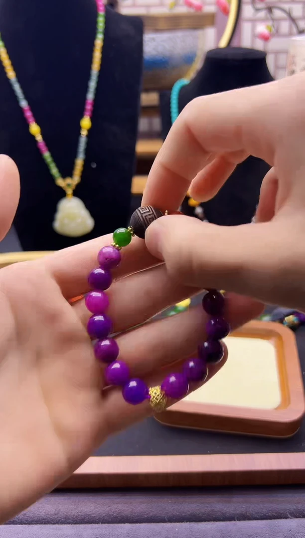 【闪购商品】苏纪石（舒俱来）手链14K金镶嵌S07```````