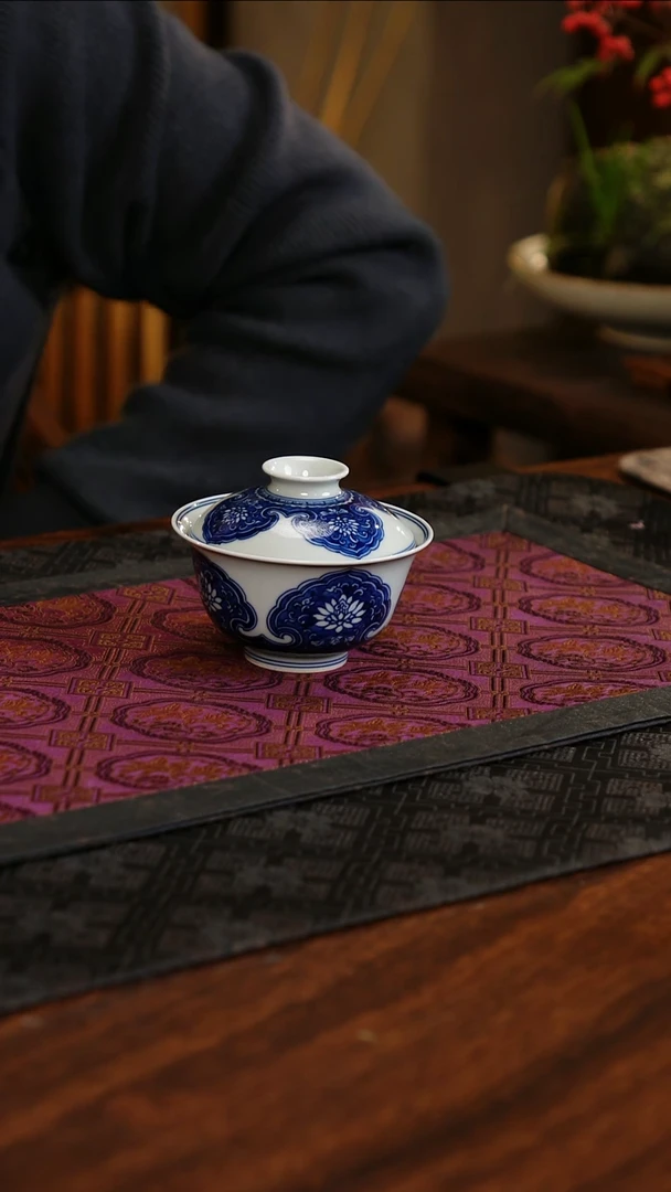 【闪购商品】杯子如意莲花盖碗