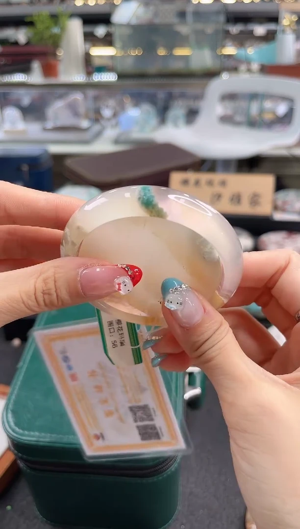 未镶嵌手镯石英质玉56圈口（赠品镯心）6593332