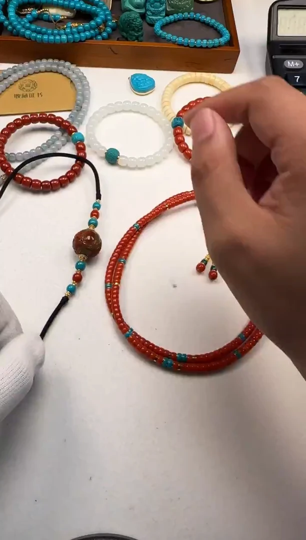 18K金镶嵌手串手串南红玛瑙J****~手串手串