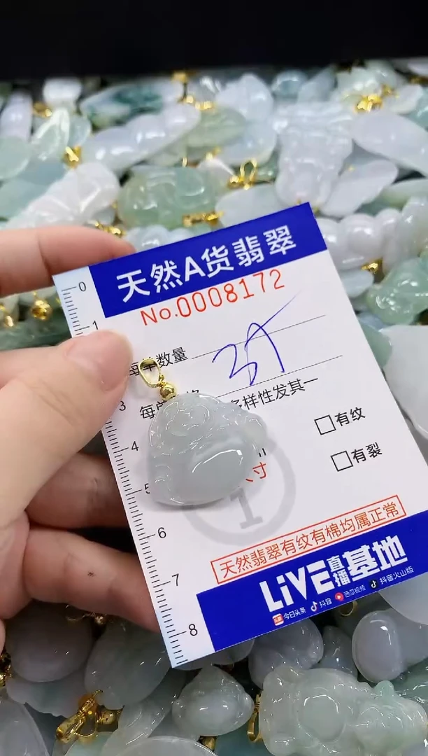 颈饰未镶嵌翡翠天然A货翡翠