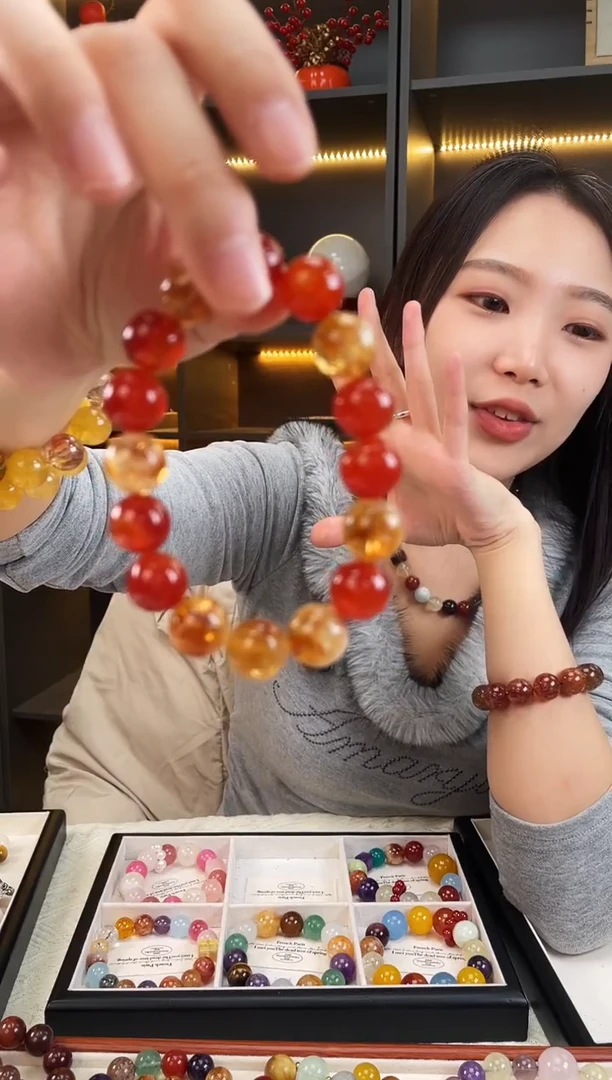 未镶嵌手链水晶南红黄塔手串多样性发其一