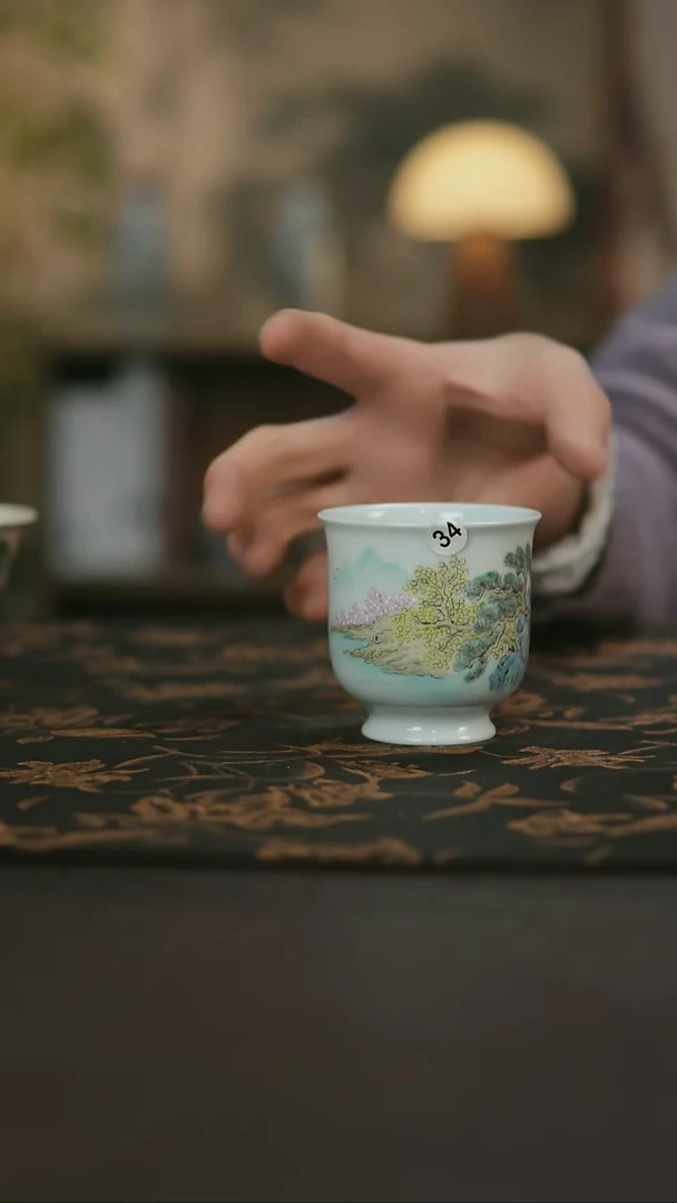 景德镇陶瓷杯碗柴烧多人