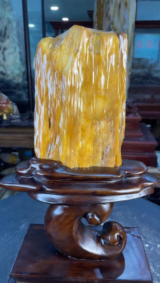 未镶嵌摆件硅化玉海**韵19