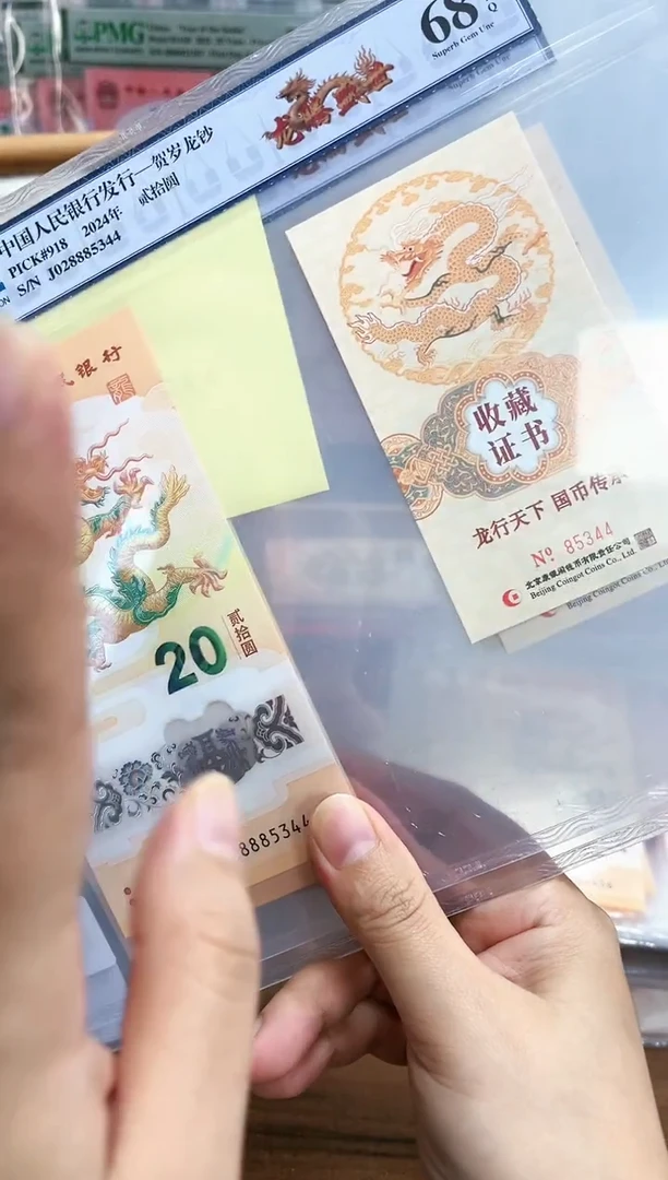 塑料小龙钞02888号段（无47）龙腾盛世