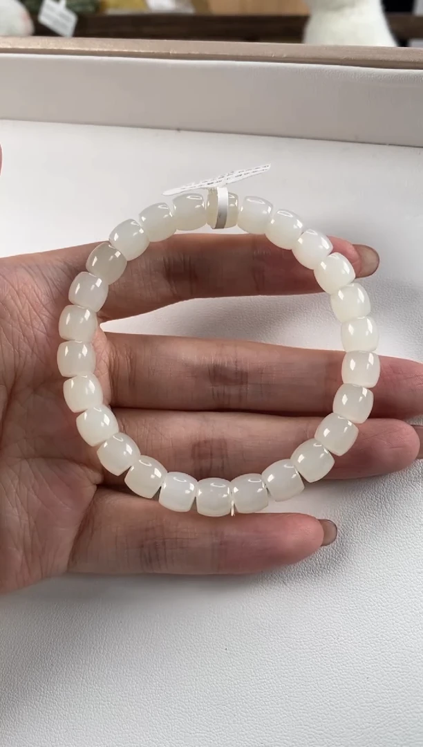 未镶嵌手串和田玉直切手串