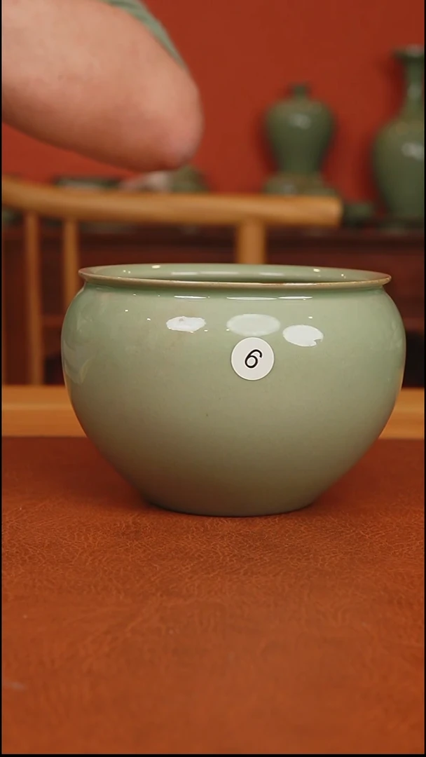 风****橄越窑秘色瓷小水孟小微瑕