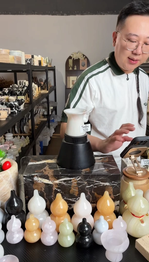 石材109彩虹玫瑰烛台