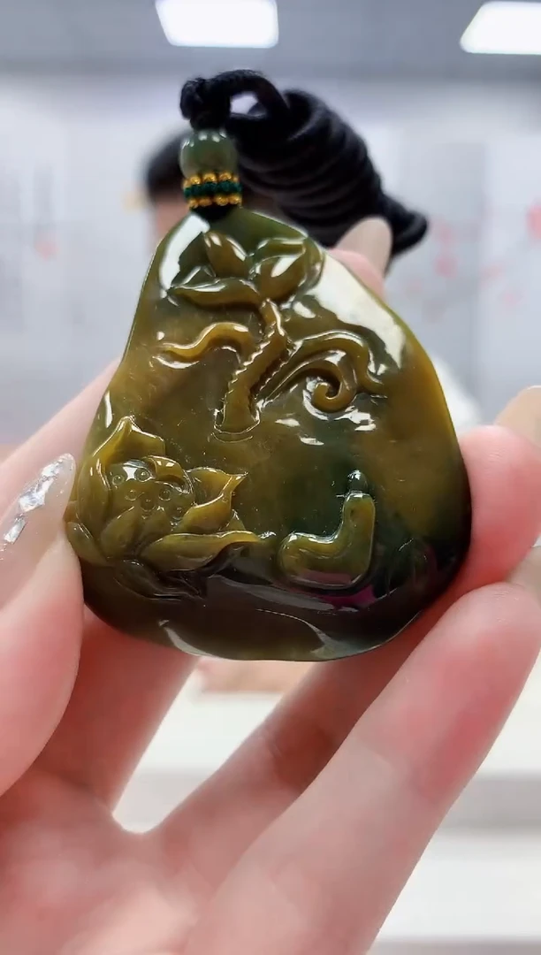 未镶嵌定制翡翠4917jw-毛货挂件16