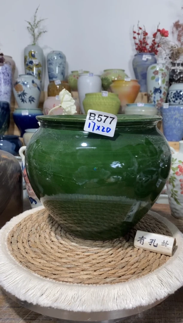 景德镇瓷韵陶瓷花盆   手工制品 完美主义者慎拍 B577