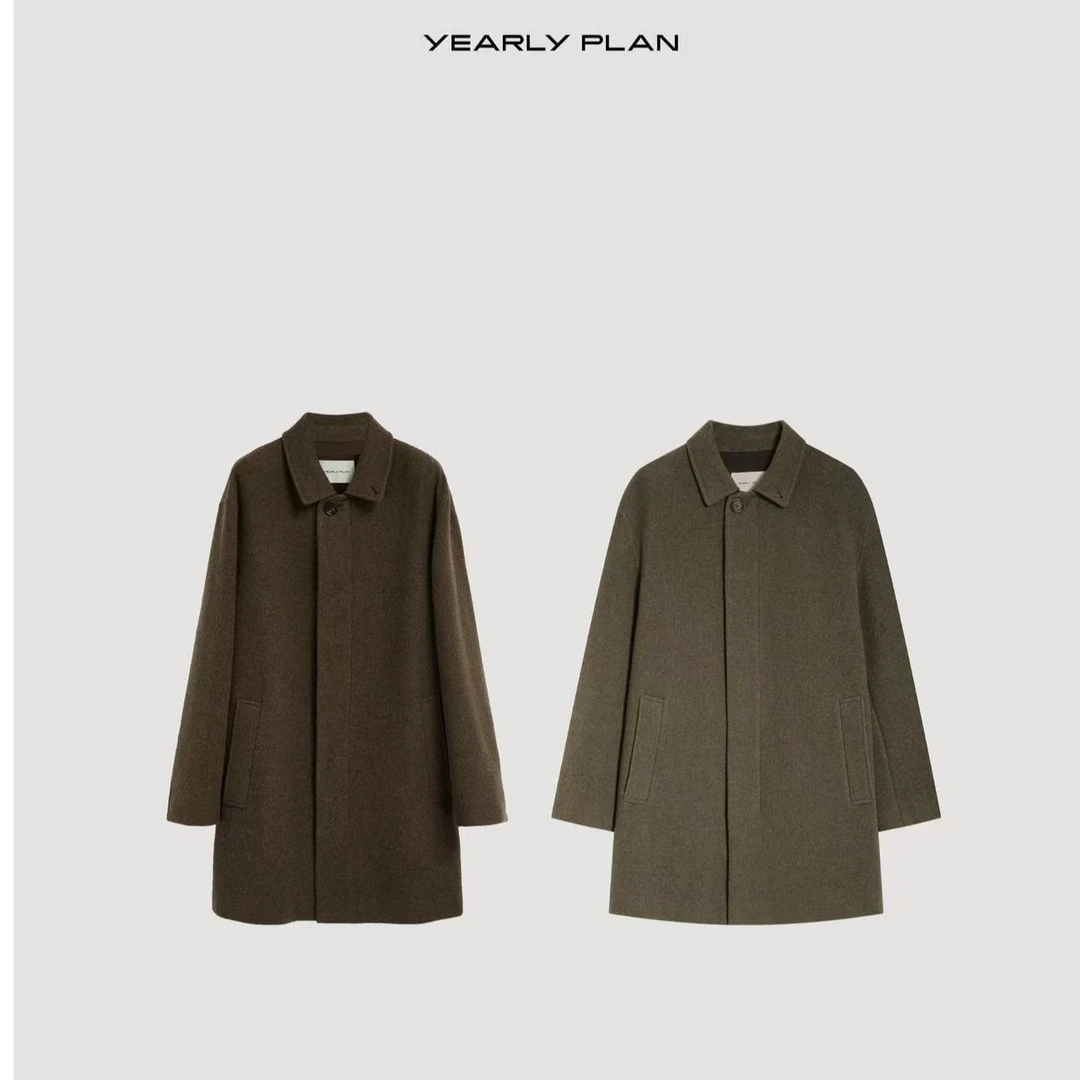 YEARLY PLAN 2025秋冬新款百搭舒适宽松绵羊毛大衣3260/NO退换