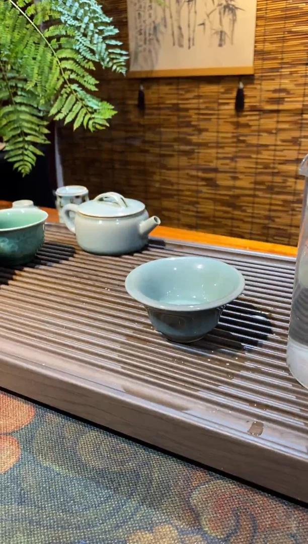 【山隐青瓷】龙窑柴烧杯子 马蹄杯 40CC
