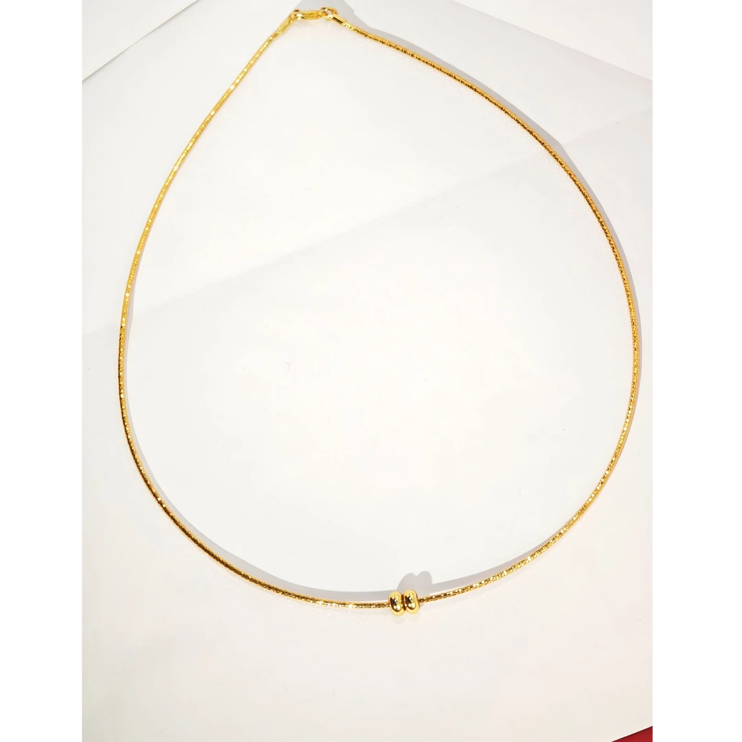 【媛媛】万能百搭爆闪DIY项圈链条 长45CM 赠两颗定位珠