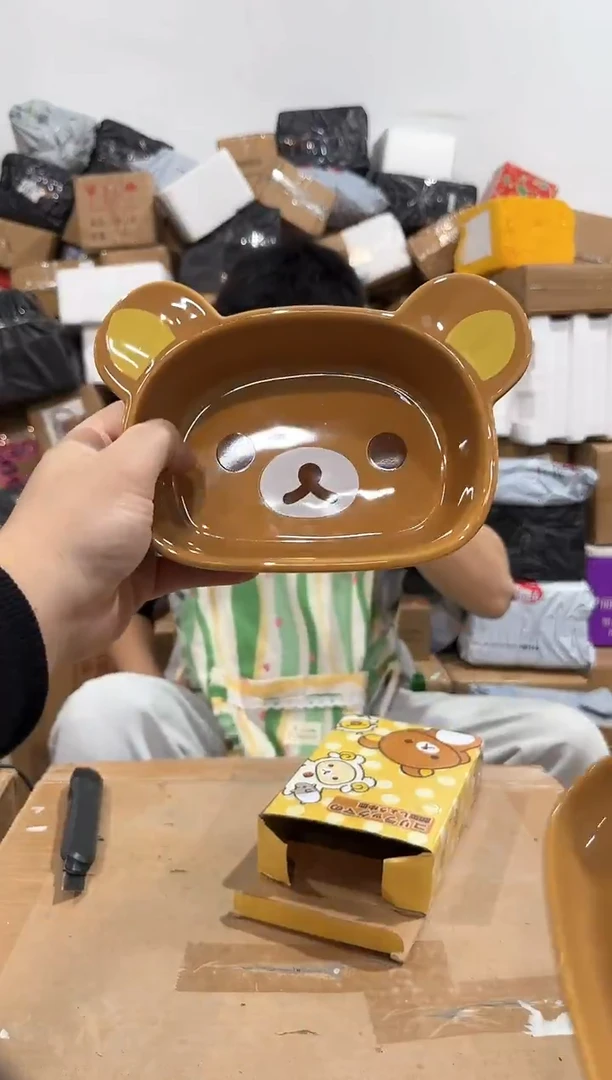 瓷片原盒熊弟深碗