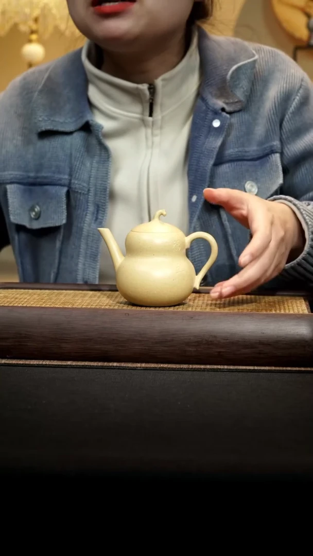【闪购商品】紫砂茶壶葫芦本山绿泥