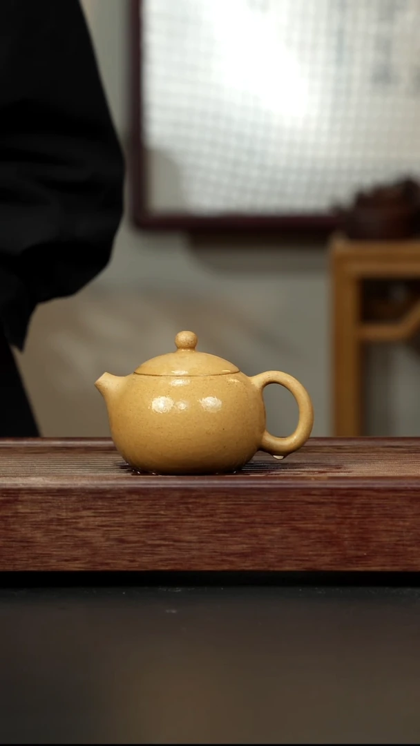 紫砂茶壶手磨黄金段西施
