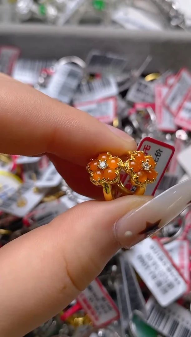 银S925镶嵌戒指翡翠百内无证书