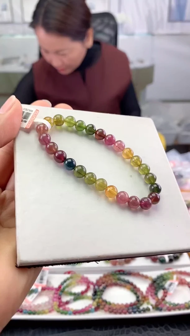 未镶嵌手串碧玺多样性发一条