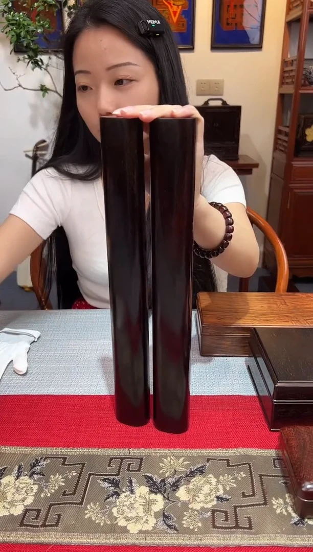 紫檀木类成套家具镇尺  一木一器  一物一拍