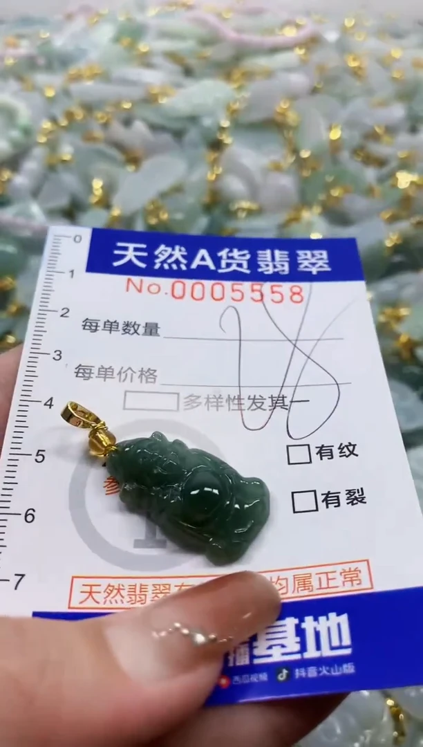 颈饰未镶嵌翡翠天然A货翡翠