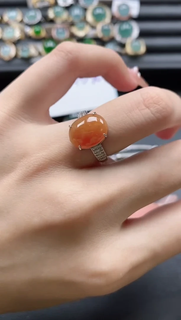 【闪购商品】翡翠戒指银S925镶嵌51151