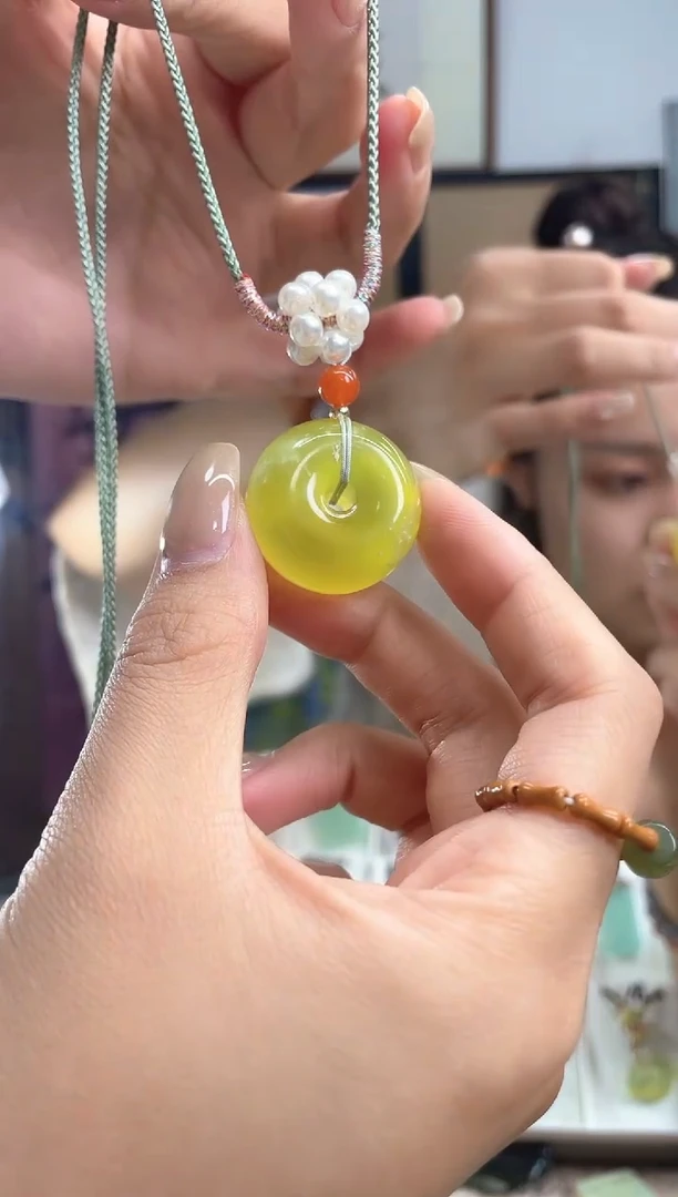 未镶嵌岫玉项链多样性发货其中发一