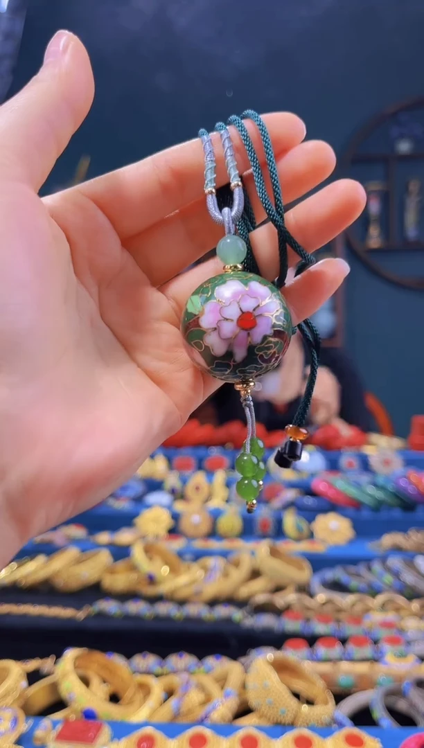 【闪购商品】非遗绝技 景泰蓝3.0吊坠 绿