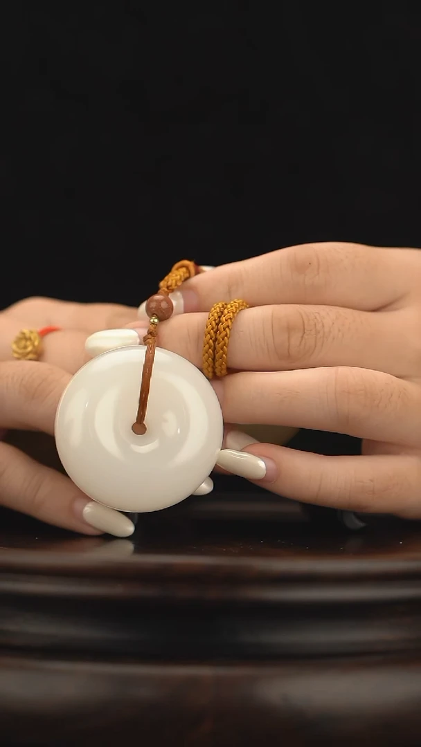 玉【平安扣】天然玉石手把件