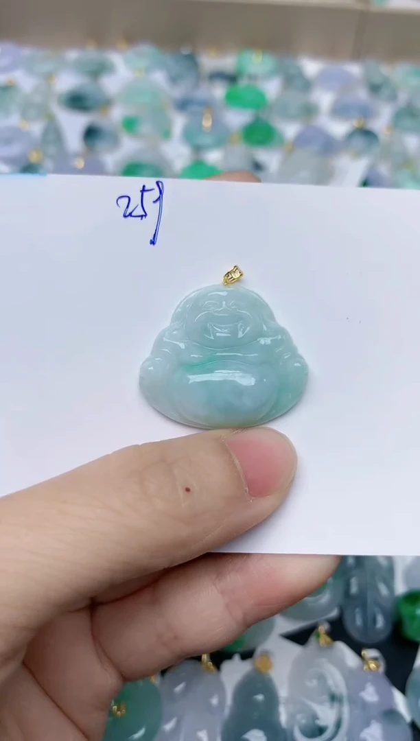 【闪购商品】翡翠颈饰18K金镶嵌 天然翡翠A货    259